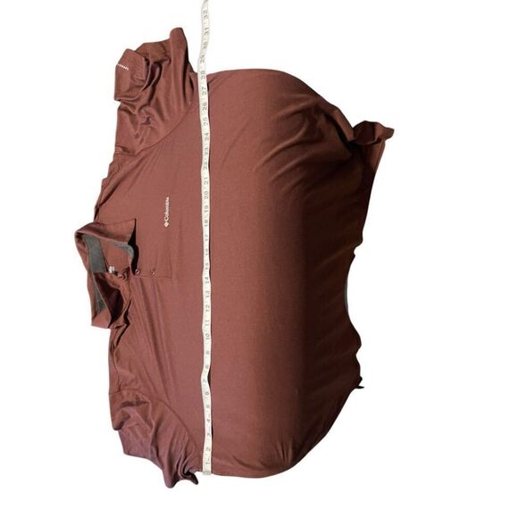 Columbia Mens Dark Brown Omni-Wick Collared Short Sleeve Polo Shirt Size 2XL - Picture 11 of 15